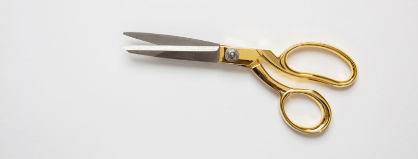 Use Scissors and a Shot Glass