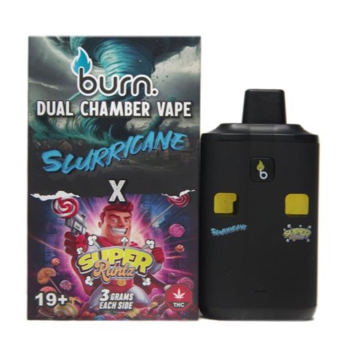 6 Gram Dual Chamber Burn Disposable Vape – Slurricane Super Runtz 33 Gram.jpg 6 Gram Dual Chamber Burn Disposable Vape – Slurricane Super Runtz 33 Gram.jpg