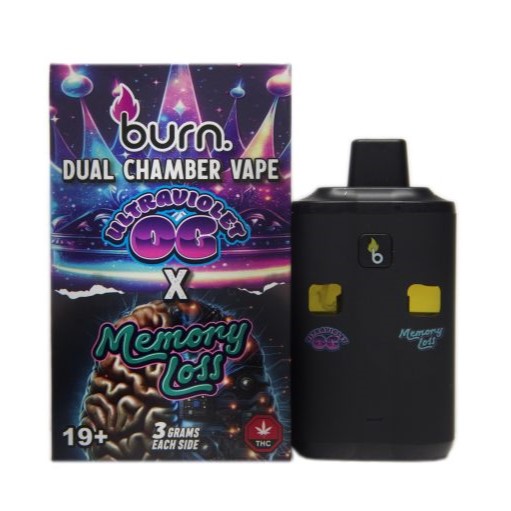 6 Gram Dual Chamber Burn Disposable Vape – Ultra Violet OG Memory Loss 33 Gram.jpg 6 Gram Dual Chamber Burn Disposable Vape – Ultra Violet OG Memory Loss 33 Gram.jpg