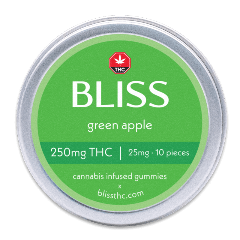 BLISS Infused Gummies GREEN APPLE 250MG.png BLISS Infused Gummies GREEN APPLE 250MG.png
