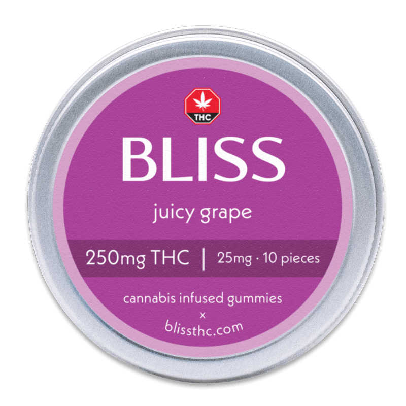 BLISS Infused Gummies JUICY GRAPE 250MG.png BLISS Infused Gummies JUICY GRAPE 250MG.png