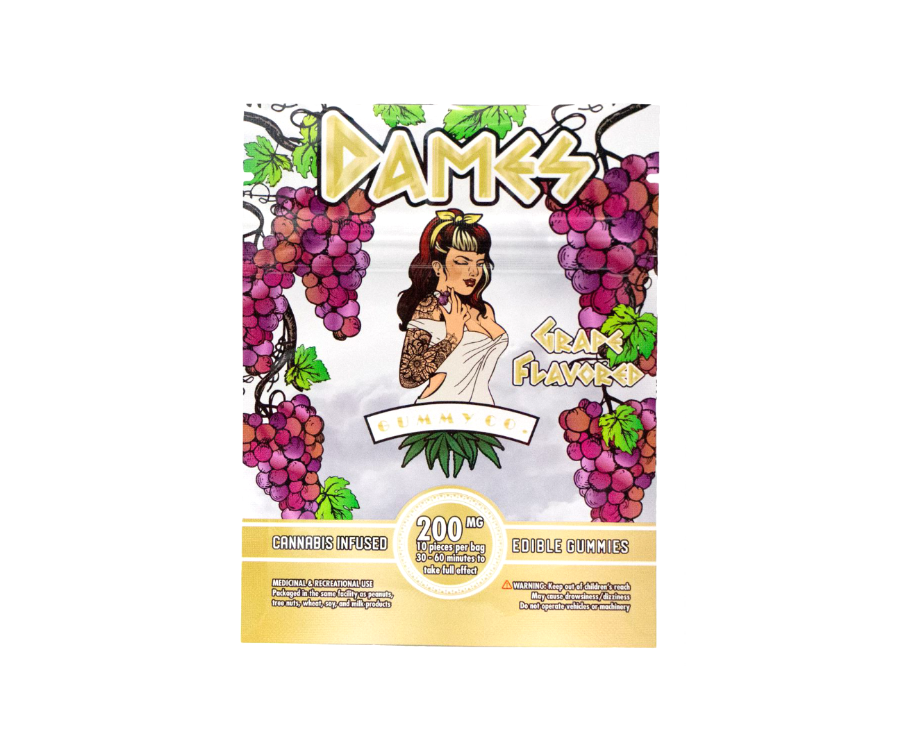 Dames Gummy Co Grape Flavoured THC Gummies 200 mg.png Dames Gummy Co Grape Flavoured THC Gummies 200 mg.png