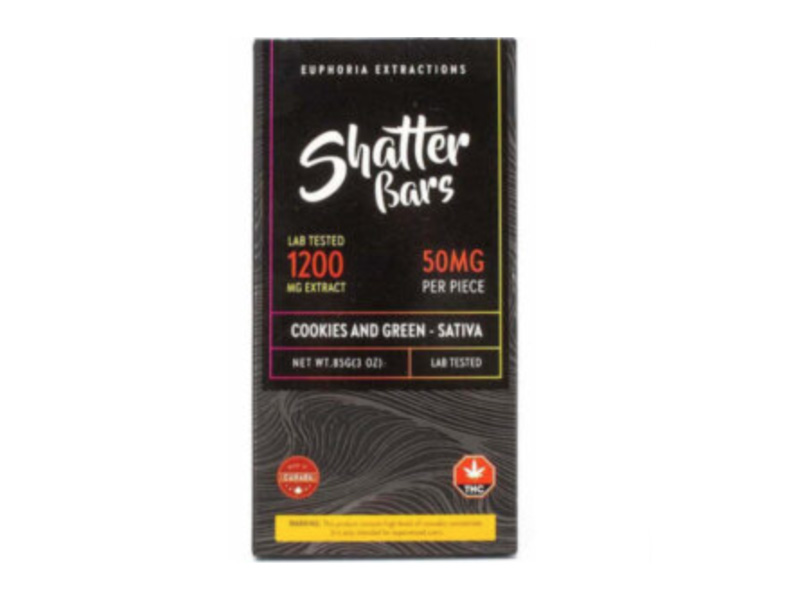 Euphoria Extractions Cookies N Green Sativa Bar 1200MG.jpg Euphoria Extractions Cookies N Green Sativa Bar 1200MG.jpg