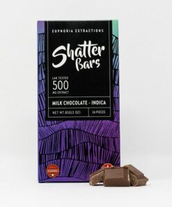 Euphoria Extractions Indica Shatter Bar 500MG Milk Chocolate e1649791911856.jpeg
