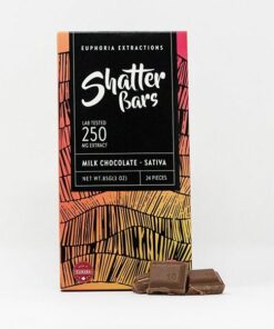 Euphoria Extractions Sativa Shatter Bar 250MG Milk Chocolate e1649791692672.jpeg