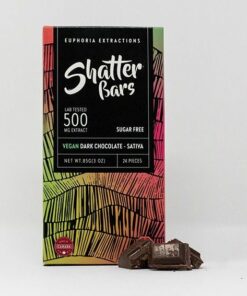 Euphoria Extractions Sativa Shatter Bar 500MG Vegan Dark Chocolate Sugar Free e1649791619700.jpeg