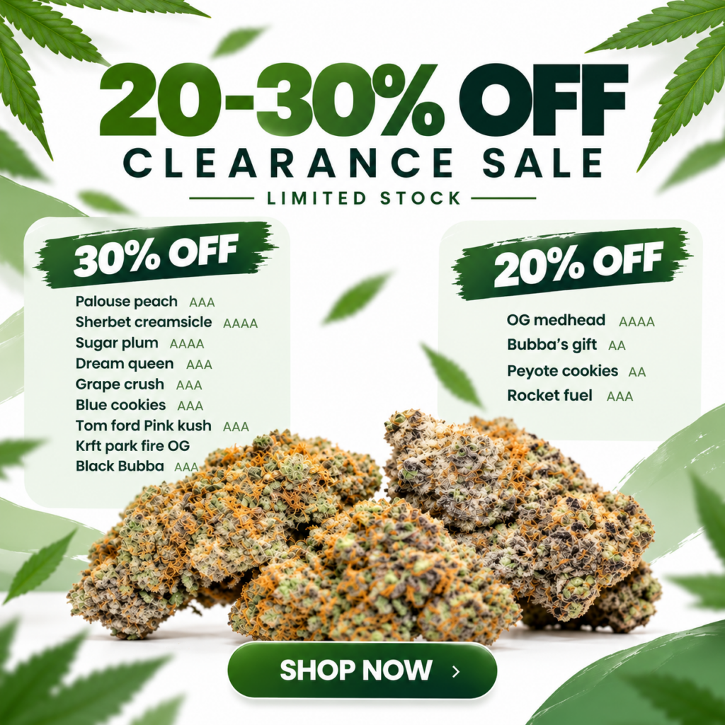 Cannabis Clearance Sale Poster