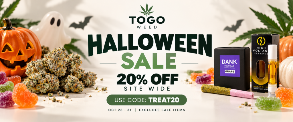 TOGO WEED Halloween Sale Banner